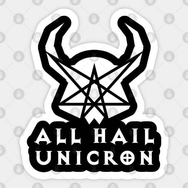 TF - All Hail Unicron Sticker by DEADBUNNEH